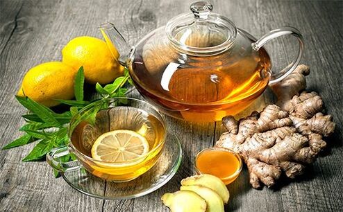 Tè con limone e zenzero