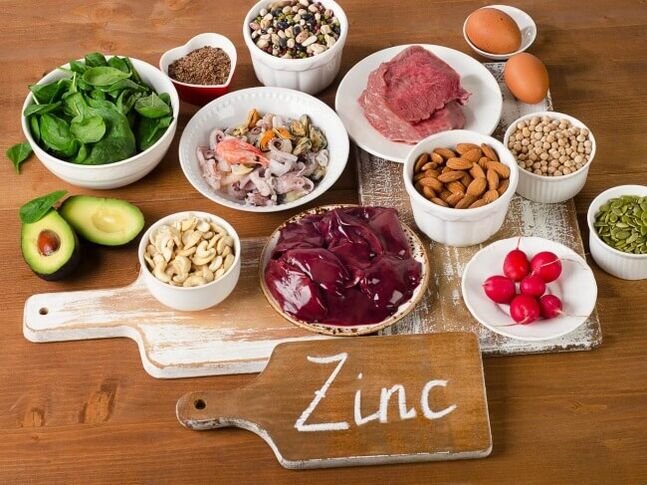 Prodotti con zinco