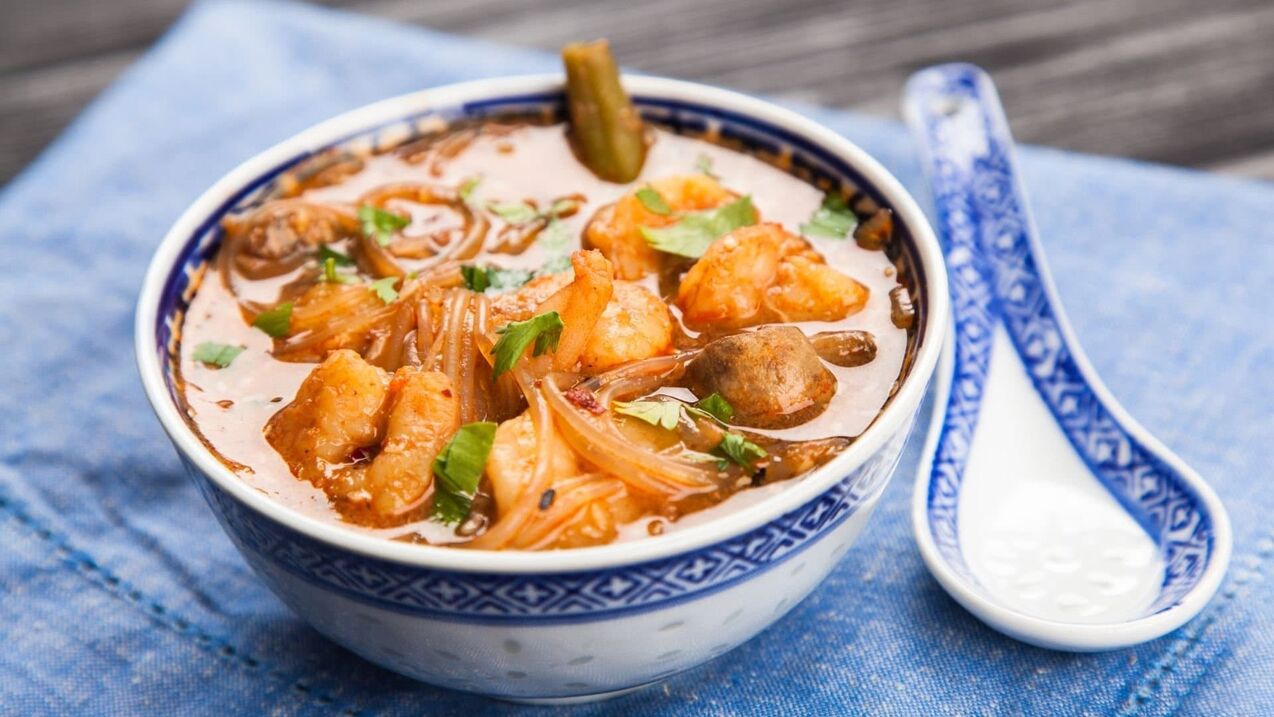 Zuppa di gamberetti per potenza