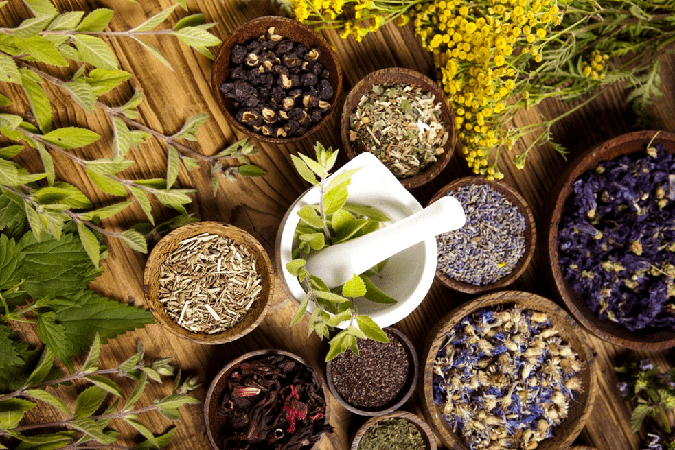 Erbe medicinali per la potenza